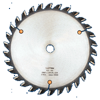 Splitting saw for moulders